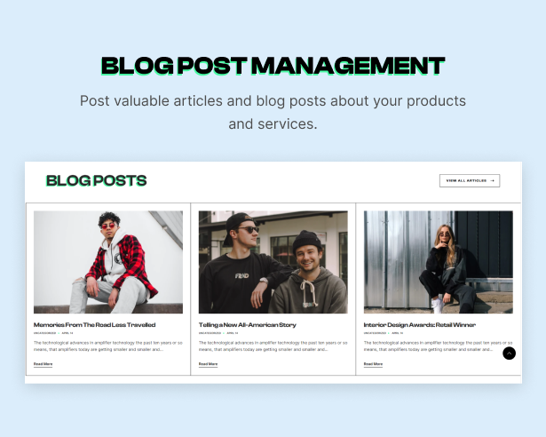 Blog post management