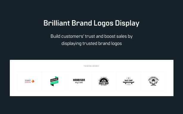 Brilliant brand logos display