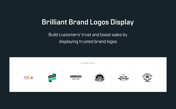 Brilliant brand logos display