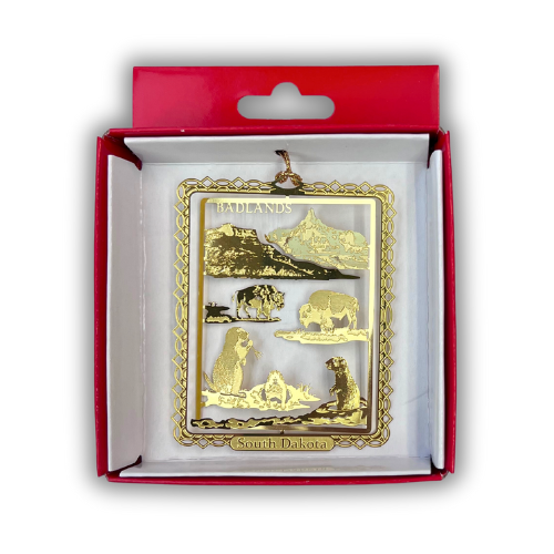  Badlands Wildlife Collectible Brass Ornament 