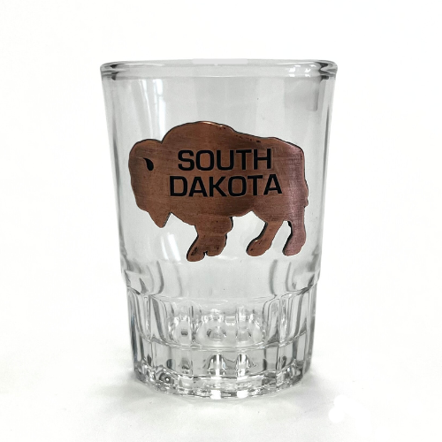  South Dakota Copper Buffalo Shot Glass 