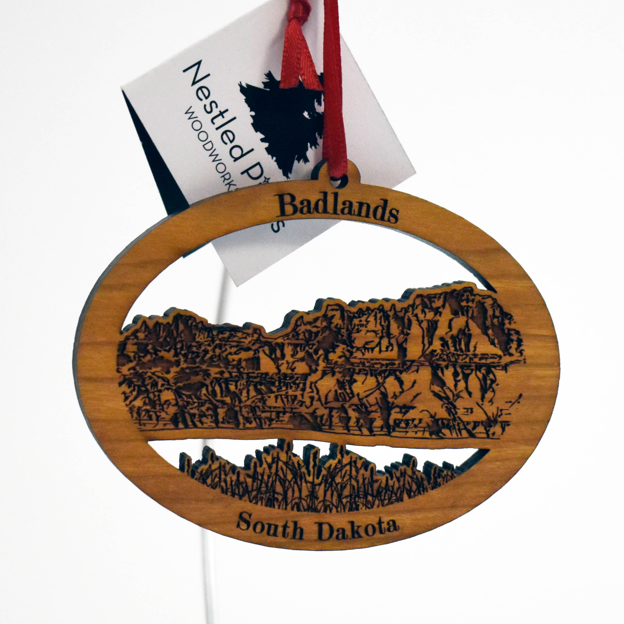  Badlands National Park Wood Laser Cut Ornament 