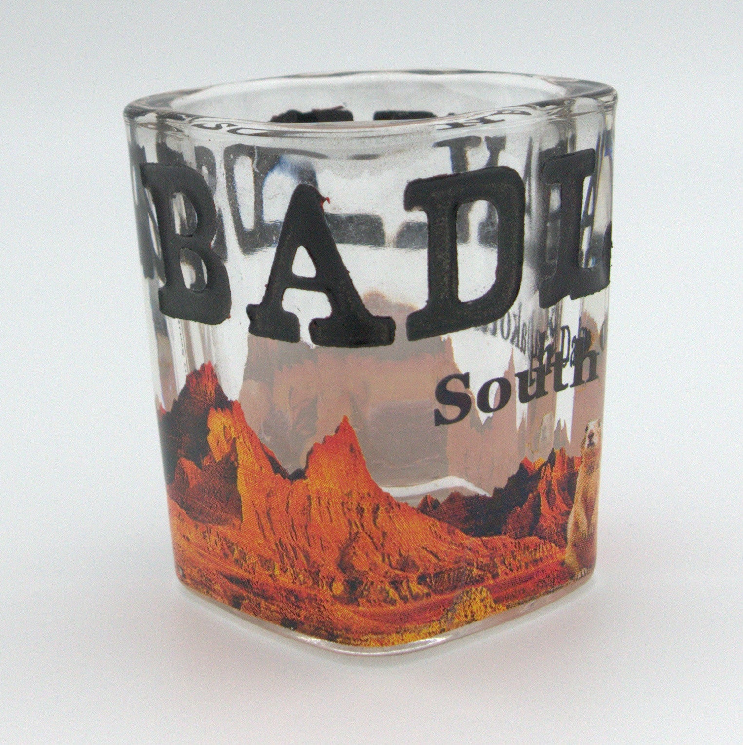  Badlands Etched Shot Glass 