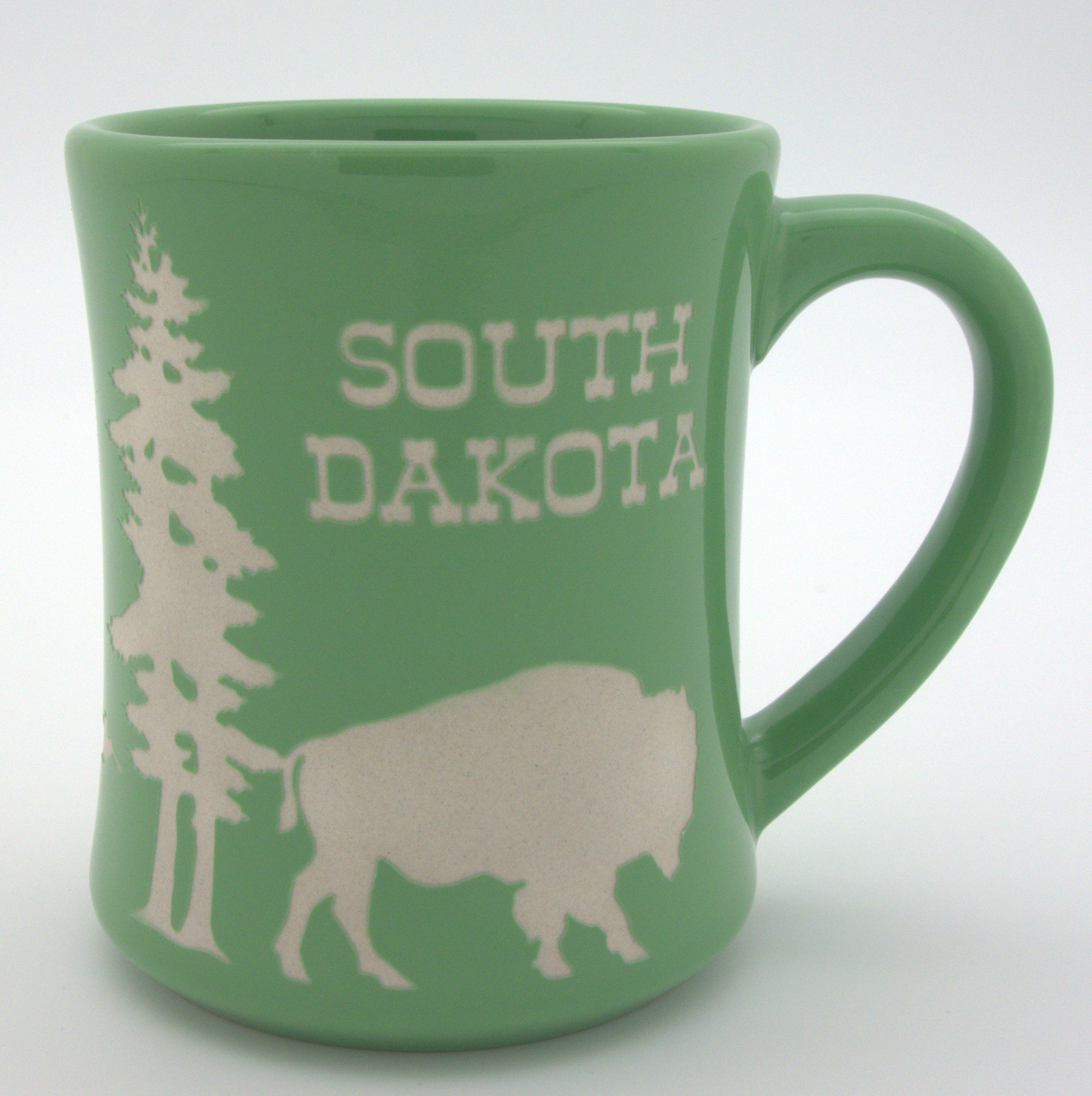  Diner Etched Green South Dakota Mug 