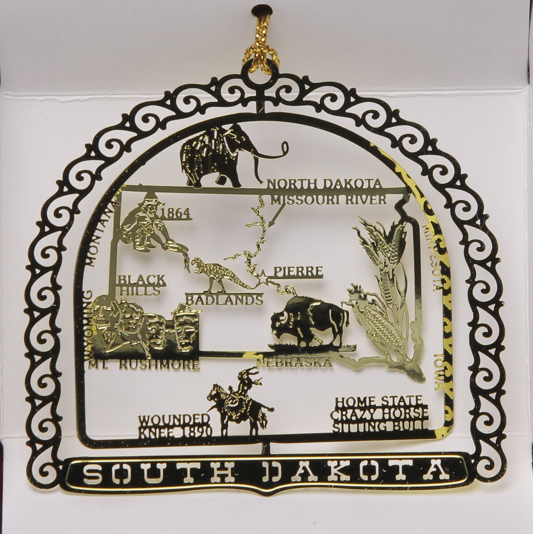  50 State Collectible Brass Ornaments 