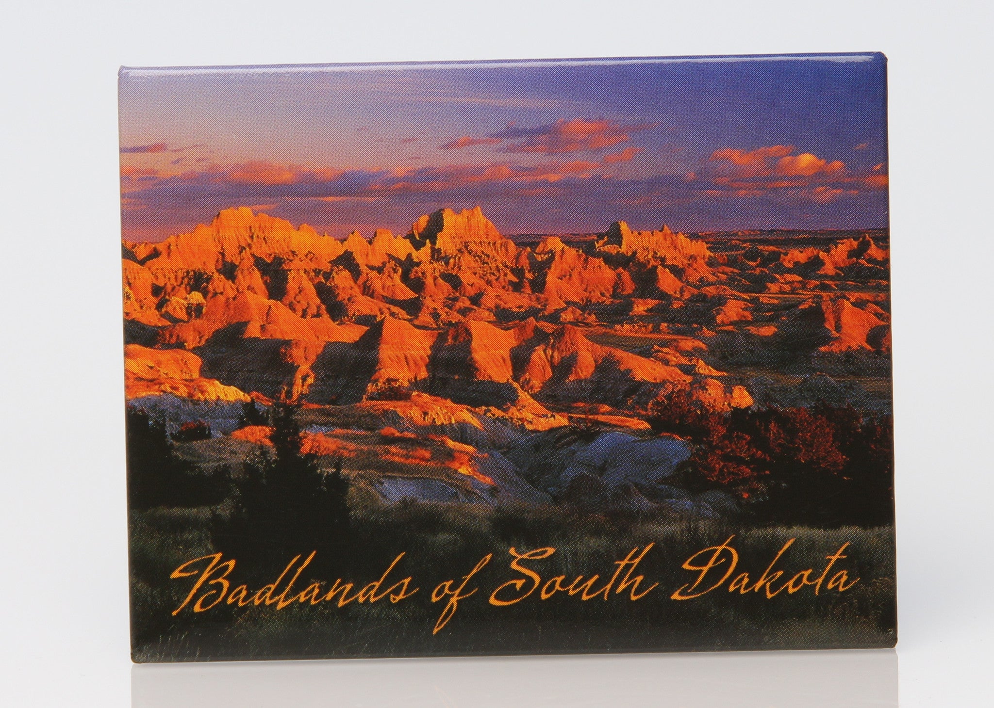  Badlands Sunset Badge Magnet 