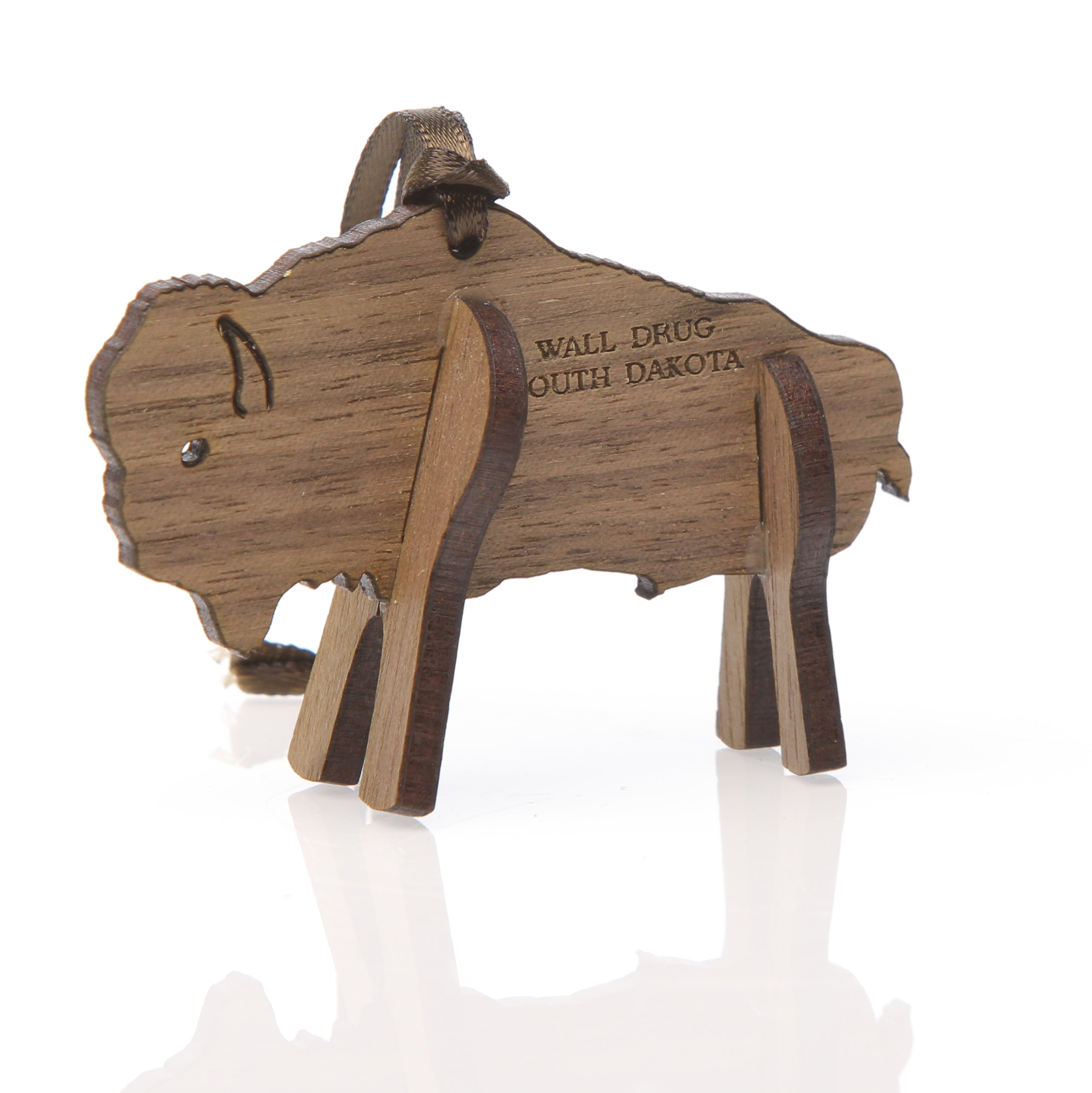  Buffalo Wood Laser Cut Ornament 