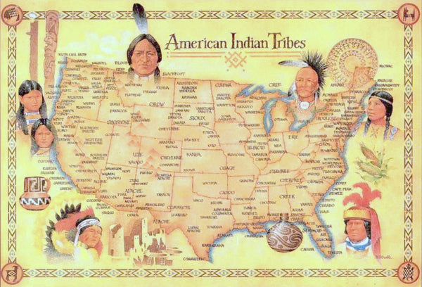 American Indian Tribes Map | Wall Drug Store
