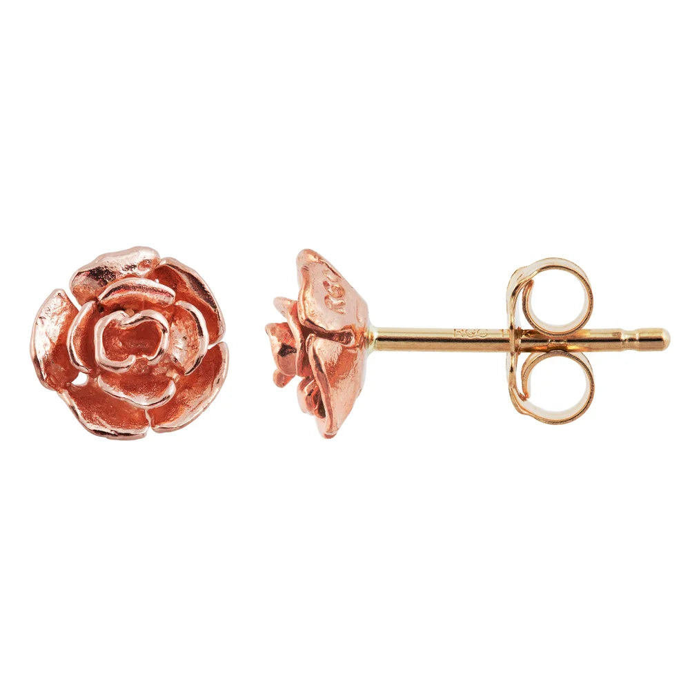  Black Hills Gold 10K Rose Gold Stud Earrings 