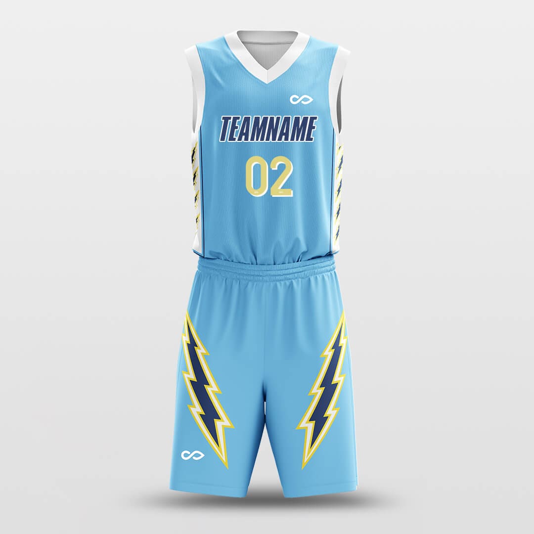 yellow blue and white basketball jersey