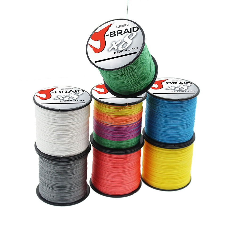 DAIWA J-BRAID x8 BRAIDED LINE - WHITE