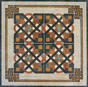 Mosaic Flooring Tile in Handmade Art - iMosaicArt
