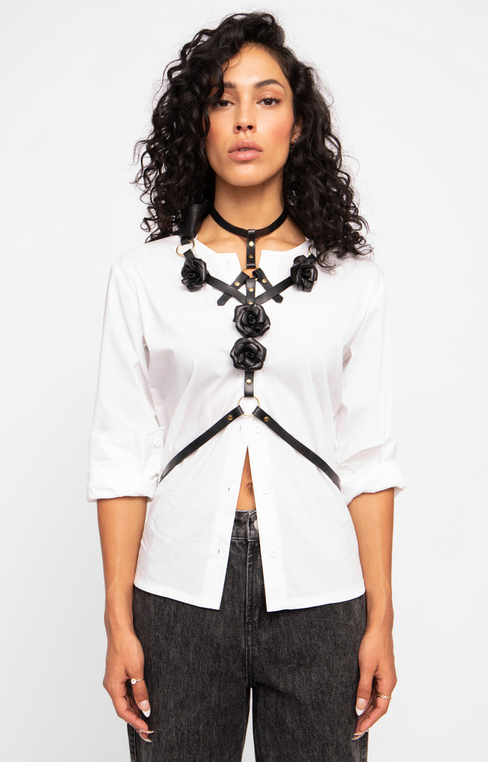 CLASSIC LEATHER BODY HARNESS – UNCUFFED