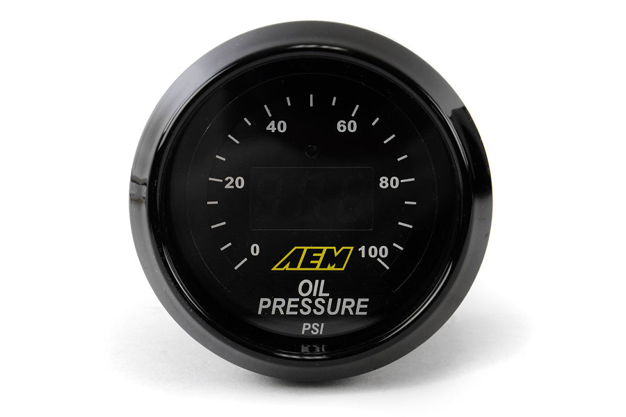 AEM Electronics Oil/Fuel Pressure Gauge Digital 52mm - Universal