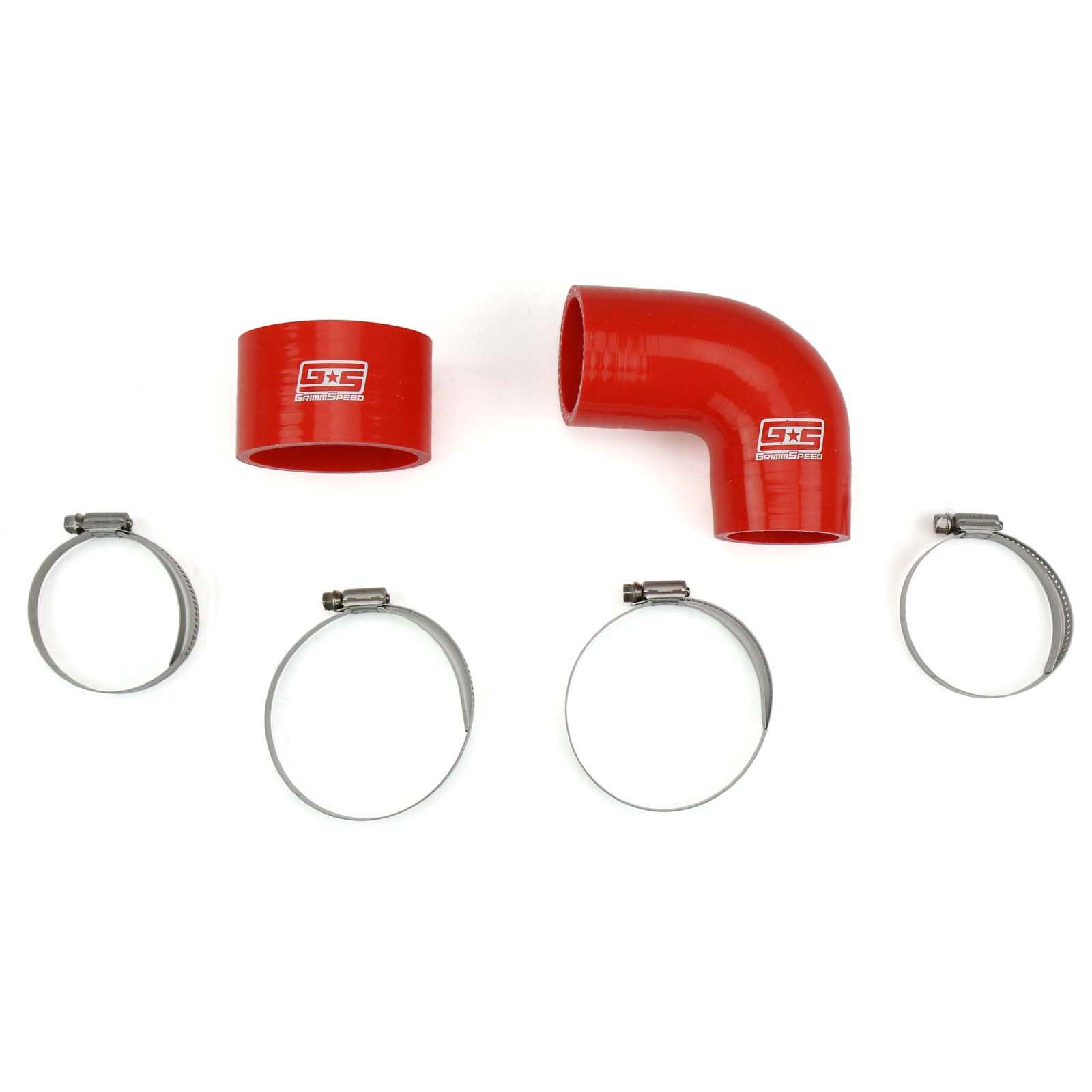 Grimmspeed Top Mount Intercooler Silicone Coupler Kit Red