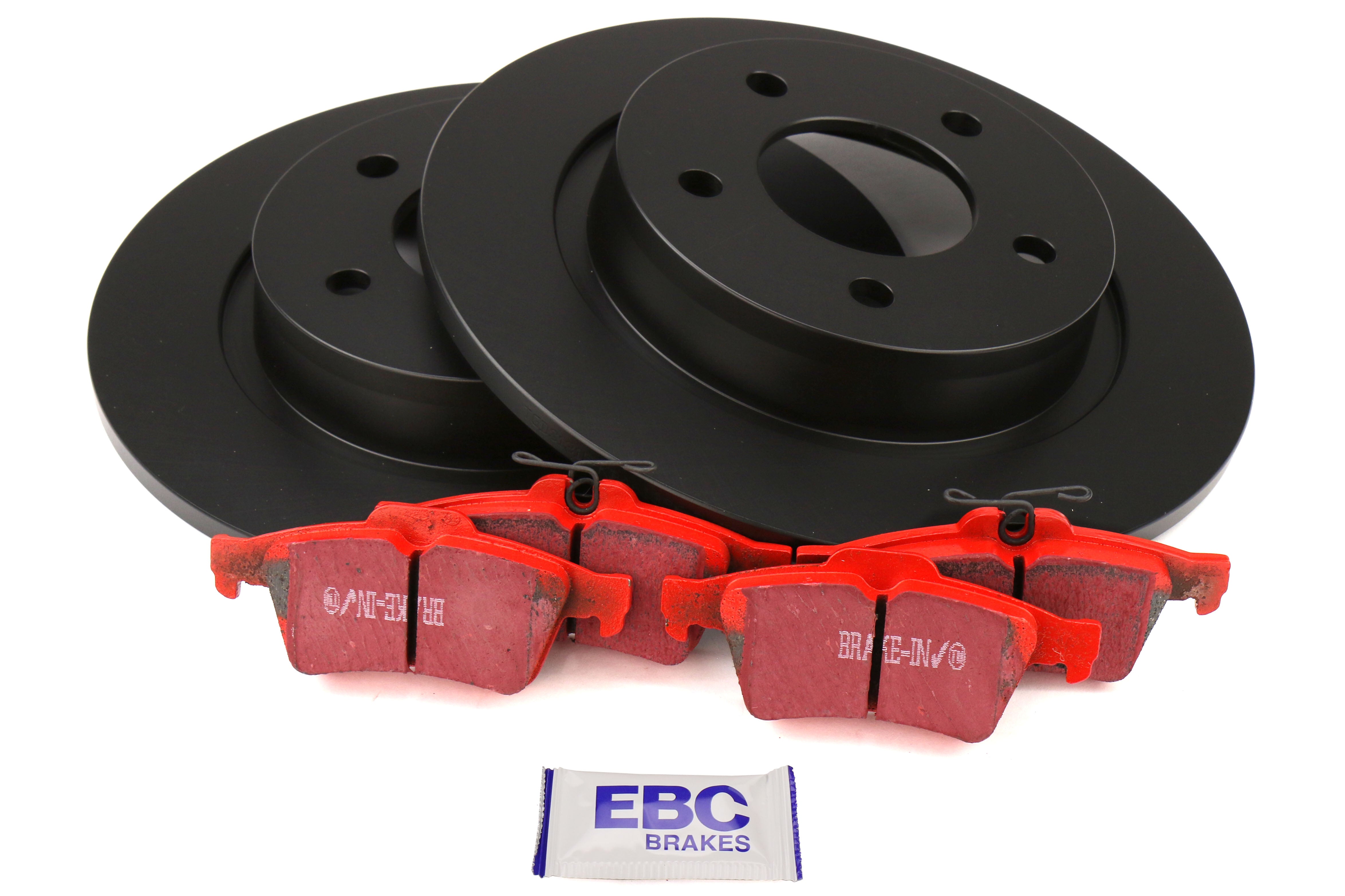EBC Brakes S12 Rear Brake Kit Redstuff Pads and RK Rotors - 2007-2013  Mazdaspeed 3