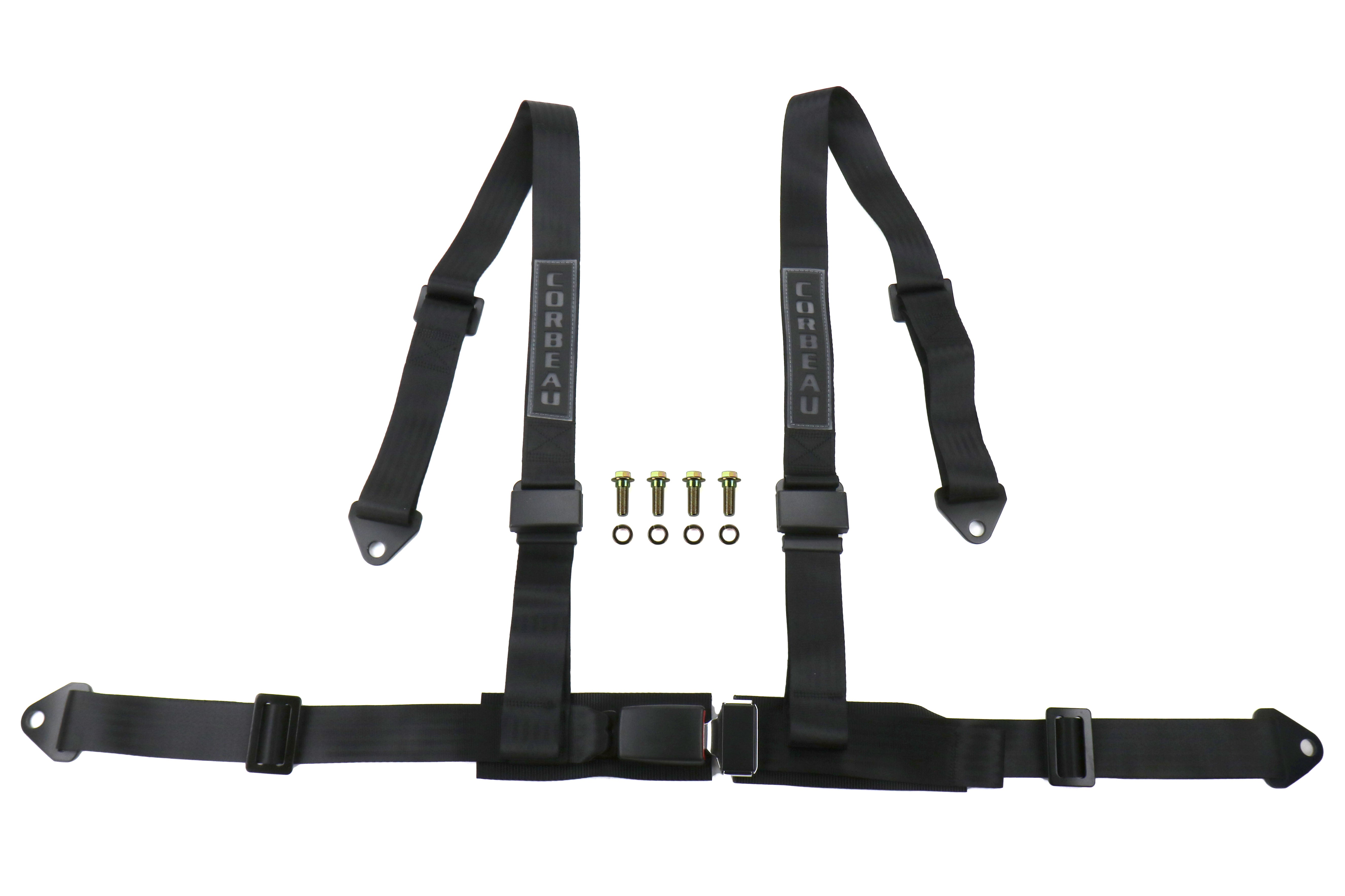 Corbeau 2 Inch 4-Point Black Harness Belt - Universal