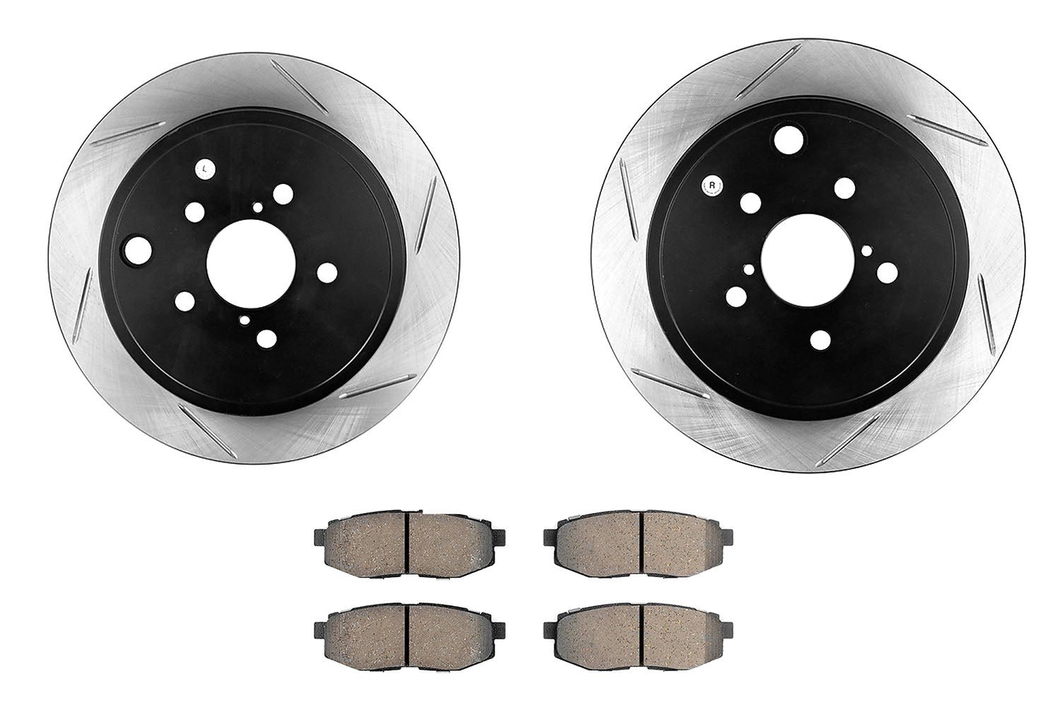 StopTech Street Axle Pack, Slotted, Rear Brake Kit | 937.33508