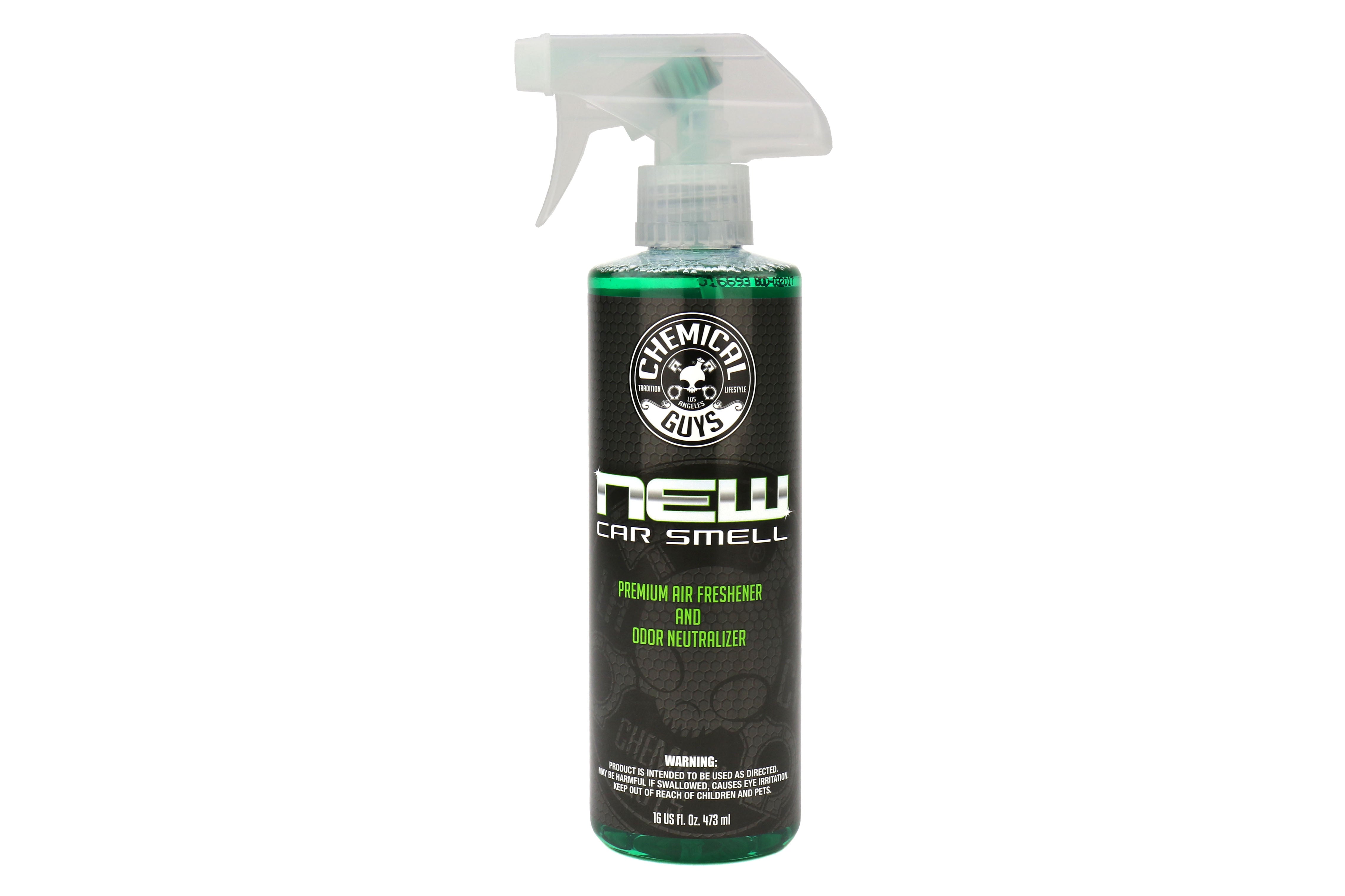 Chemical Guys New Car Smell Premium Air Freshener and Odor Eliminator - 16  oz.