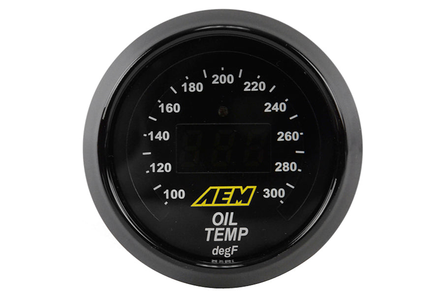 AEM Electronics Oil/Transmission/Coolant Temperature Gauge Digital 52mm -  Universal