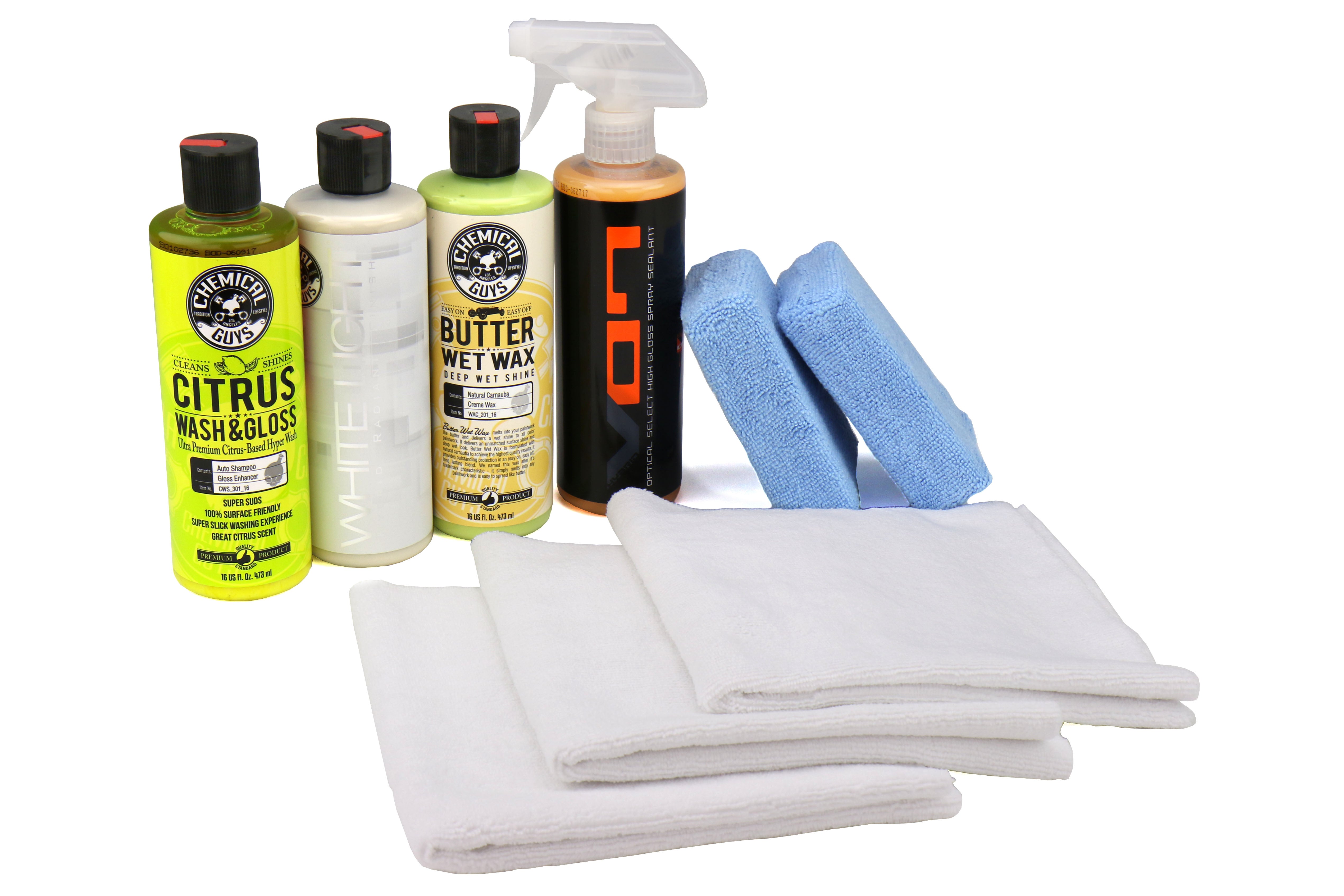 Chemical Guys White Car Care Kit 9pc, HOL204