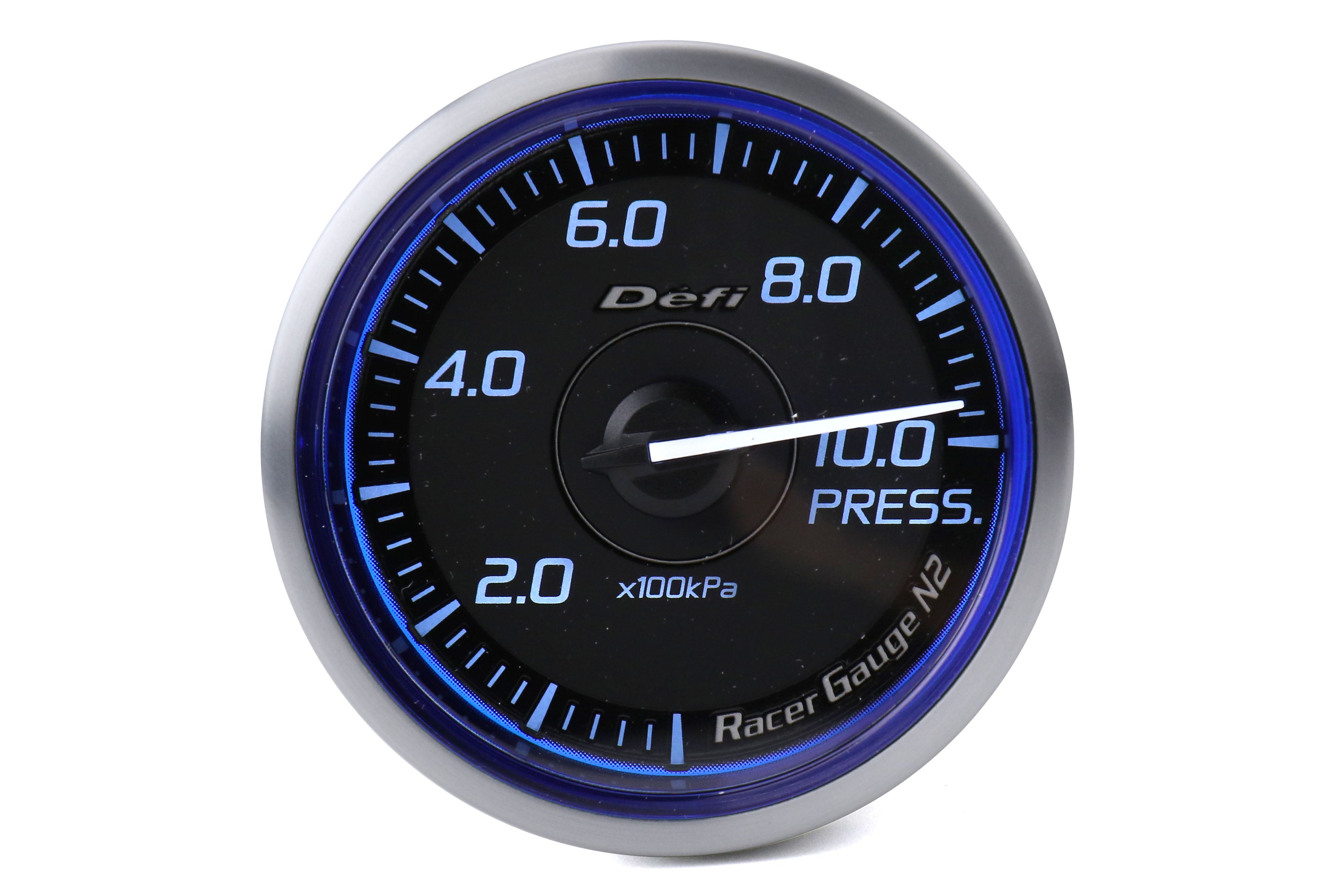 Defi DF Blue Racer N2 SI Pressure Gauge Metric 60mm - Universal