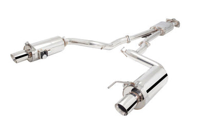 X-Force Stainless Steel Cat-Back Exhaust w/ Varex Oval Tipped Mufflers - 2015-2017 Ford Mustang
