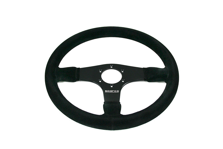 Sparco Steering Wheel 375 Black Suede | 015R375PSN | Rallysport Direct