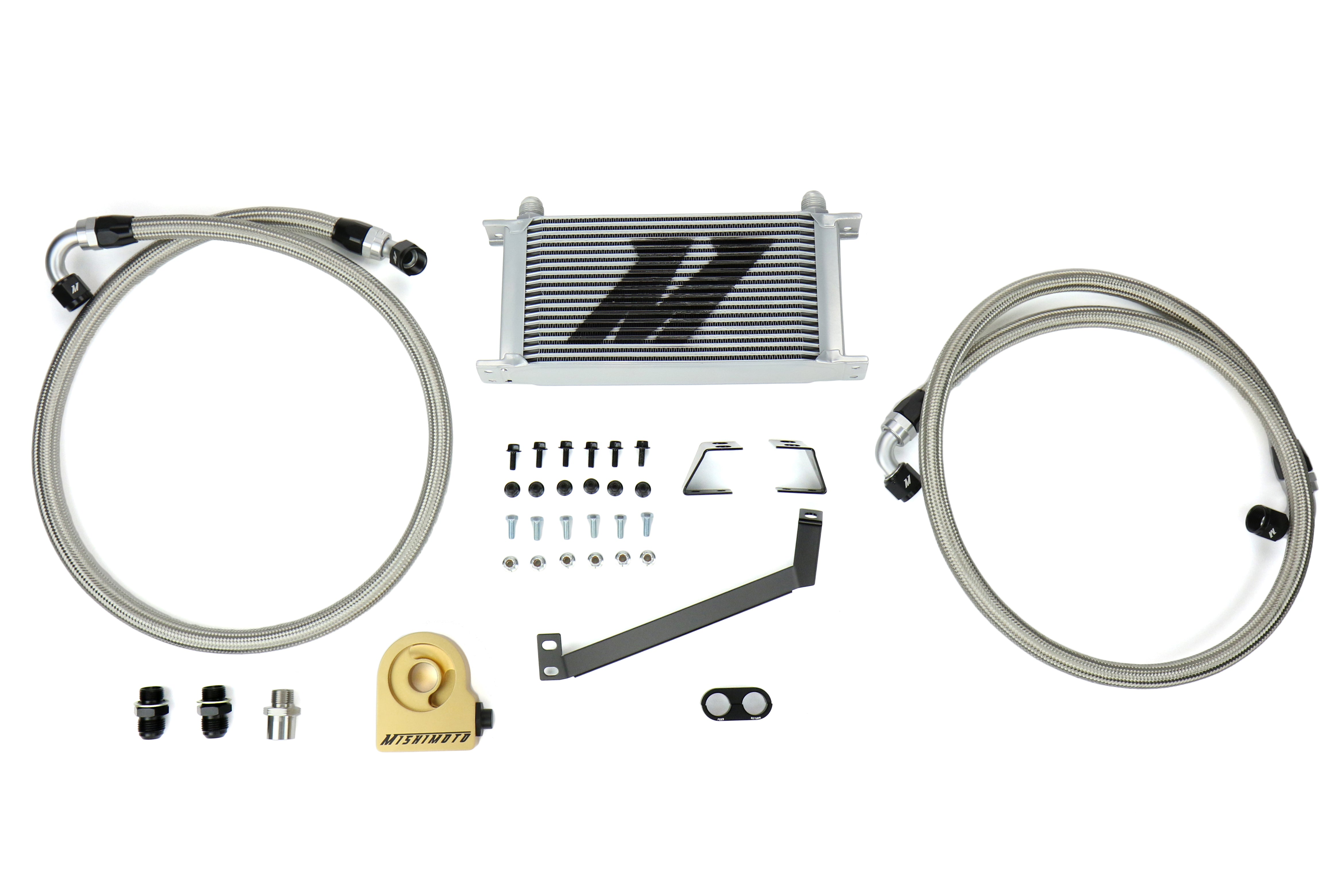 Mishimoto MMOC-MUS4-15T Oil Cooler Kit Thermostatic Compatible