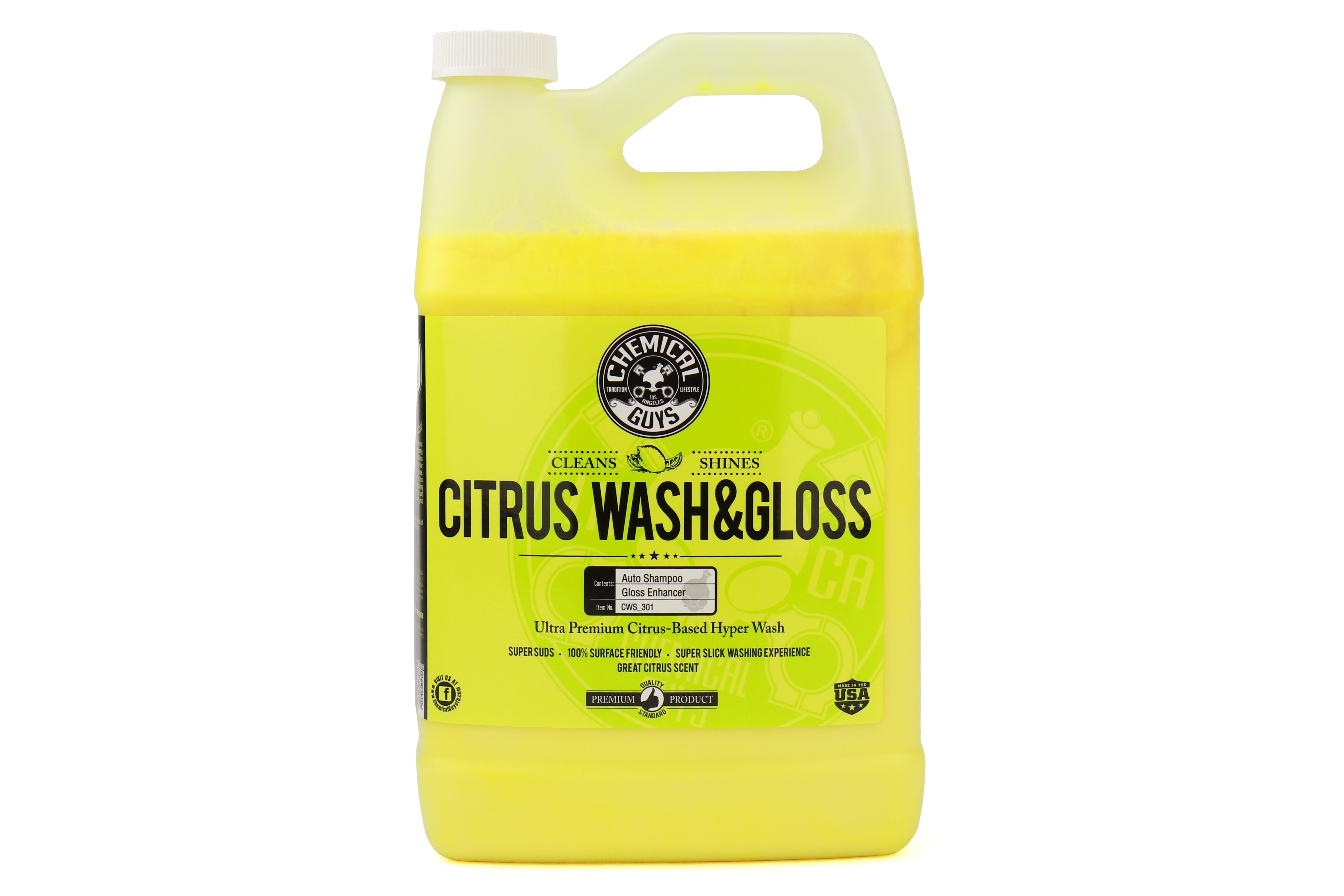 Chemical Guys CWS_301 Citrus Wash & Gloss Foaming Car Wash Soap, 1