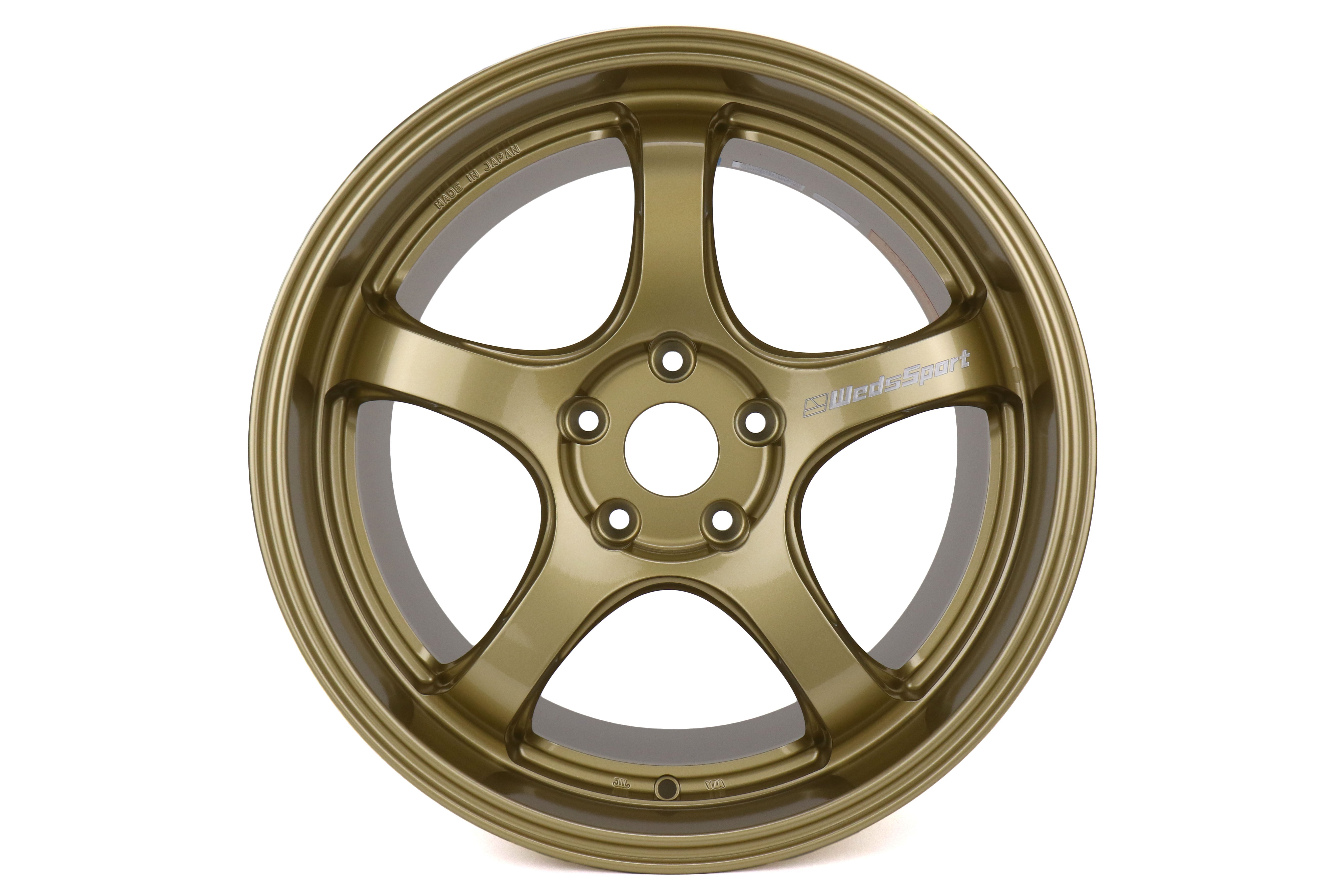 WedsSport RN-05M Gold 18x9.5 +38 5x114.3 (Single Wheel) - 2015-2023 Subaru  WRX / 2015-2021 STI