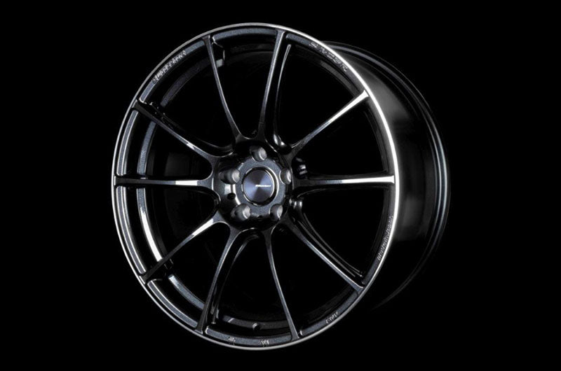 WedsSport SA-25R WBC Weds Black Clear 18x9.5 +45 5x100 (Single Wheel) -  2013-2023 Subaru BRZ / Scion FR-S / Toyota GR86 / 2014-2023 Subaru Forester