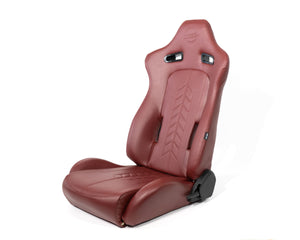 NRG Innovations Type-R Style Seat Set Pair - Red or Black