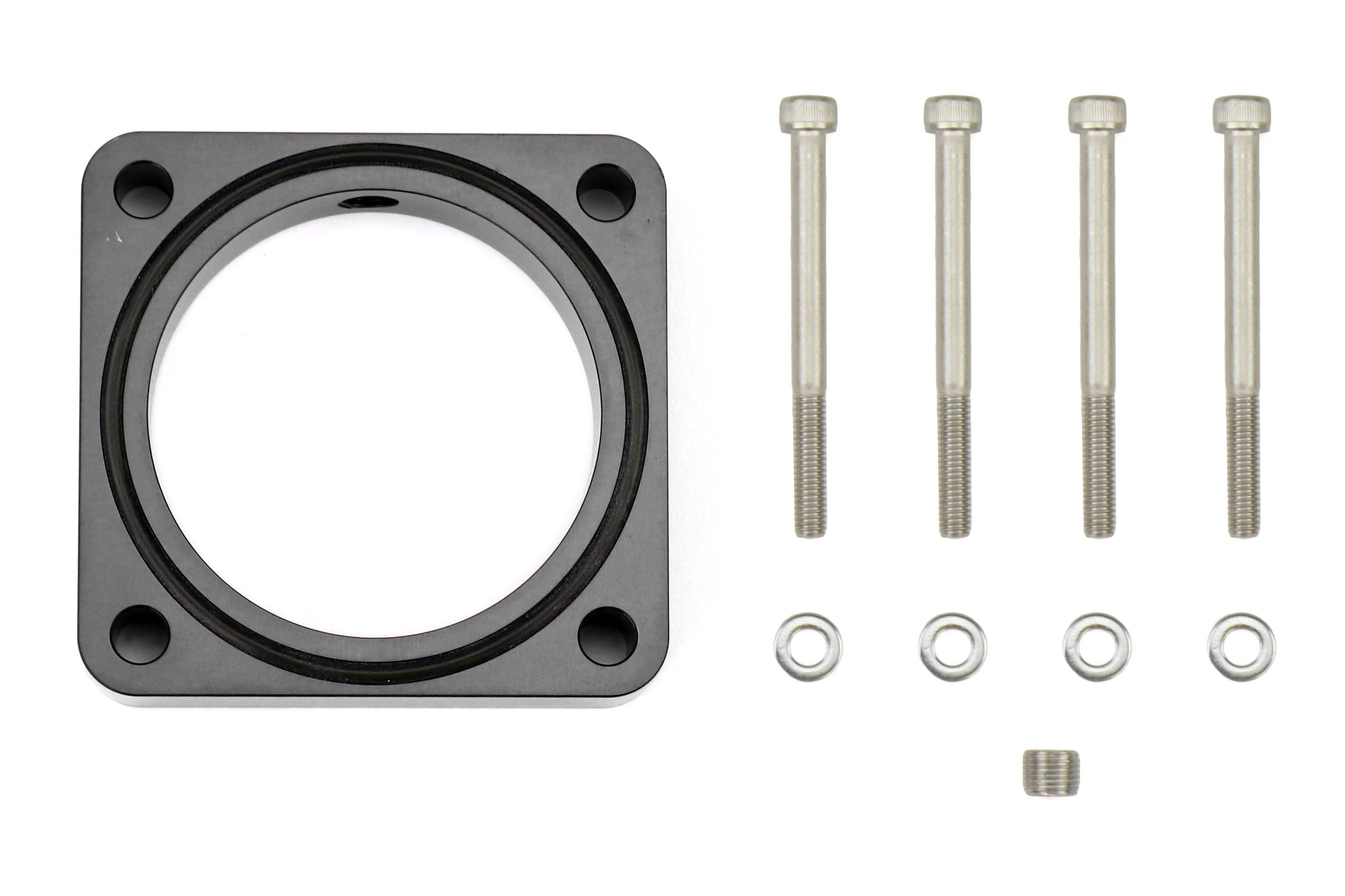 Torque Solution 19mm Throttle Body Spacer Black - Subaru Limited 2013-2020, TS-TBS-023BK