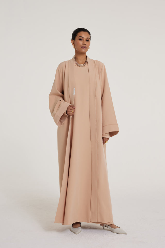 Essential Abaya - Regular, Khaki Green