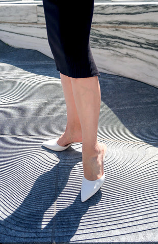 Bonnie Bunson | White Stiletto Alterre Interchangeable Shoes