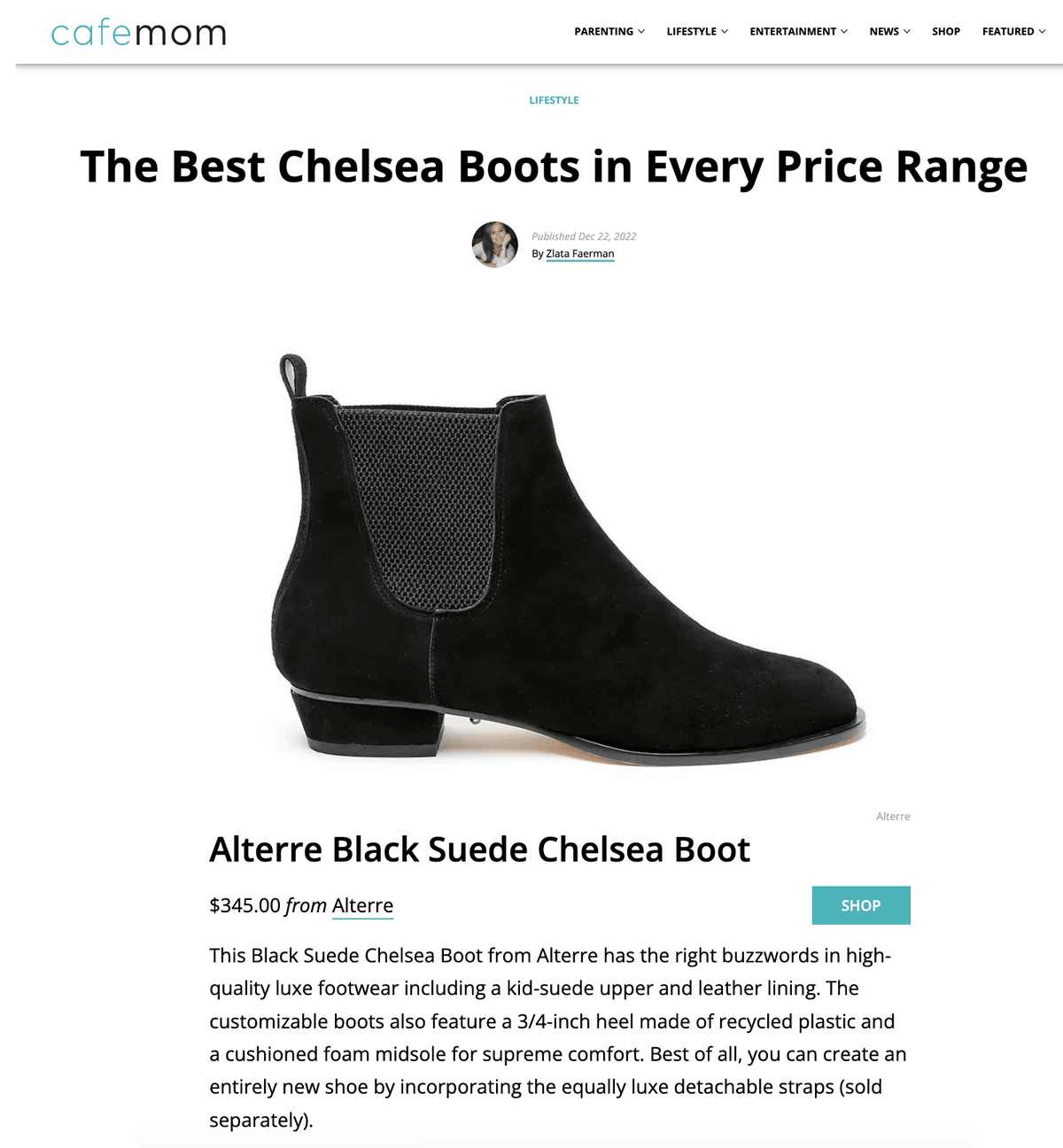 Black Chelsea Boot | Alterre Customizable