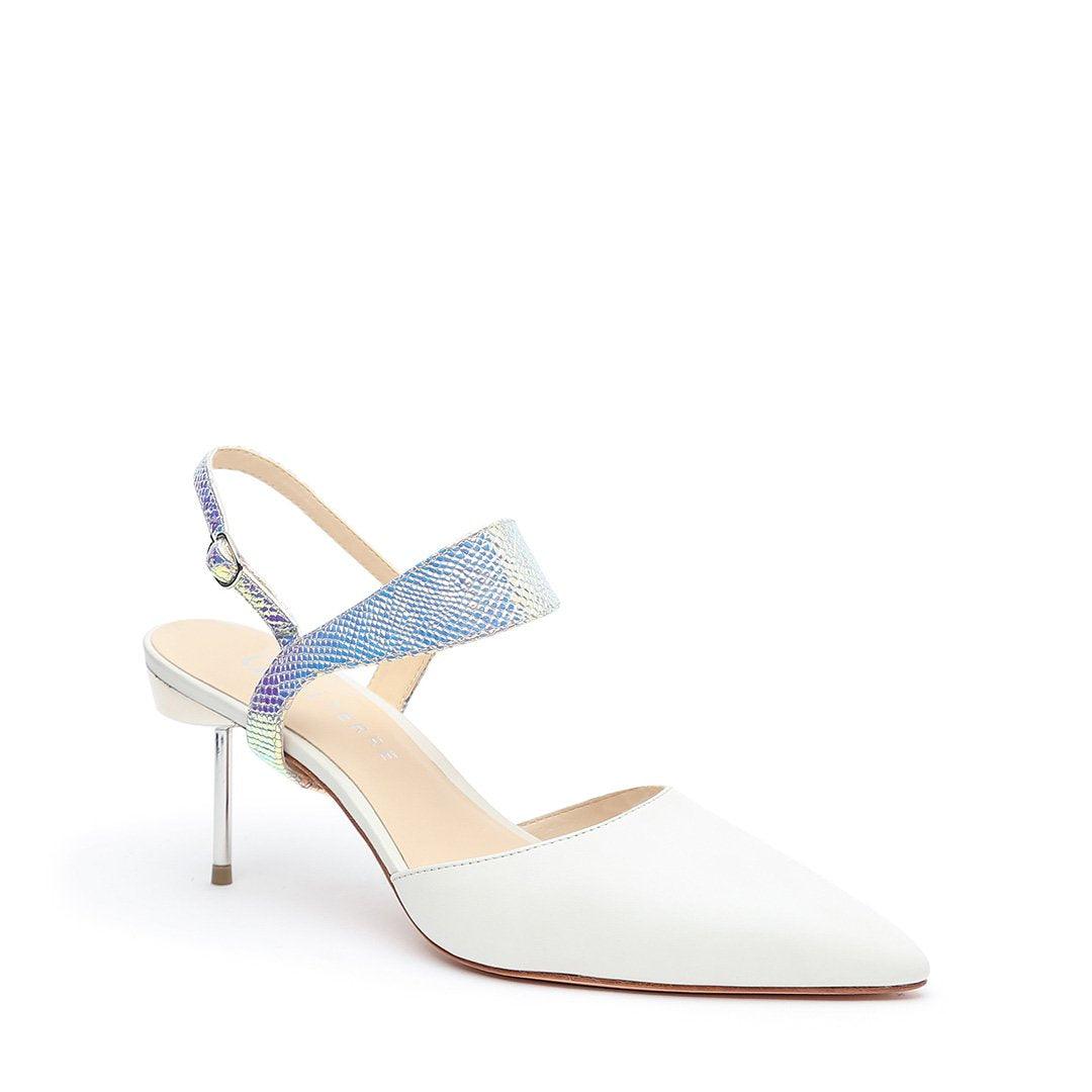 White Stiletto + Opal Snake Elsie Strap