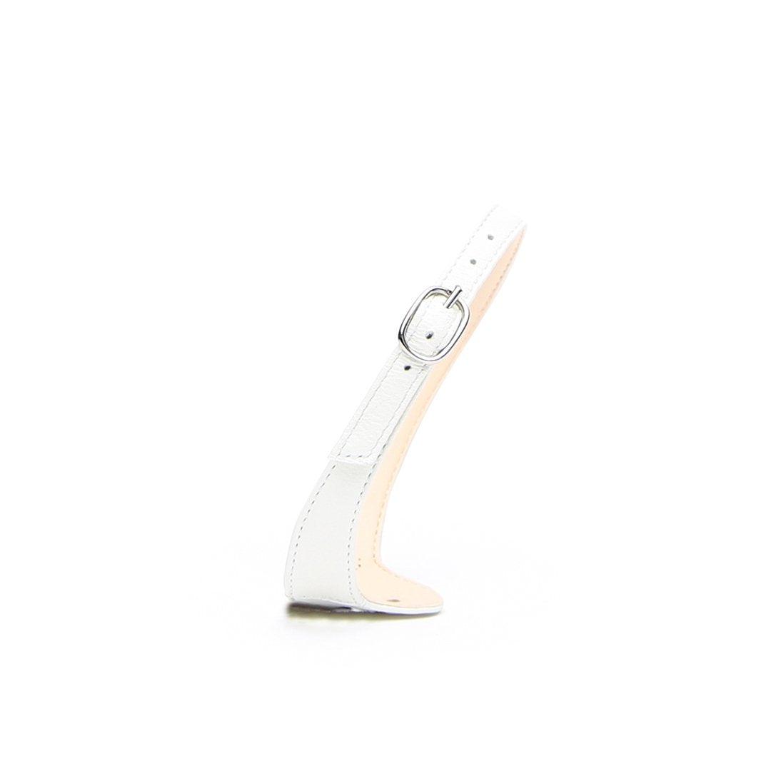 Alterre Customizable White V Mule + Marilyn Strap - White - 7