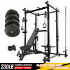 RitKeep RMAX-4250 230LB Black Weight Plate Diy Power Rack Home Gym Package Pro