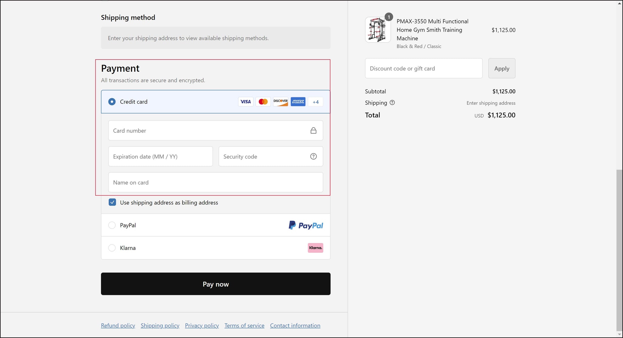 RitKeep Payment Method