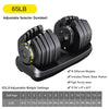 RitKeep All In One 65lbAdjustable Weight Dumbbells
