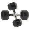 RitKeep 15lb Six-sided Rubber Coated Hex Dumbbell Sets