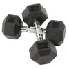 RitKeep 20lb Six-sided Rubber Coated Hex Dumbbell Sets