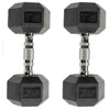 RitKeep 25lb Six-sided Rubber Coated Hex Dumbbell Sets