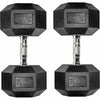 RitKeep 70lb Six-sided Rubber Coated Hex Dumbbell Sets