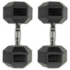 RitKeep 45lb Six-sided Rubber Coated Hex Dumbbell Sets