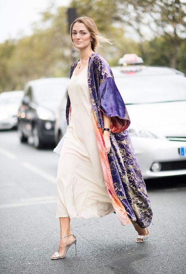 kimono with dress