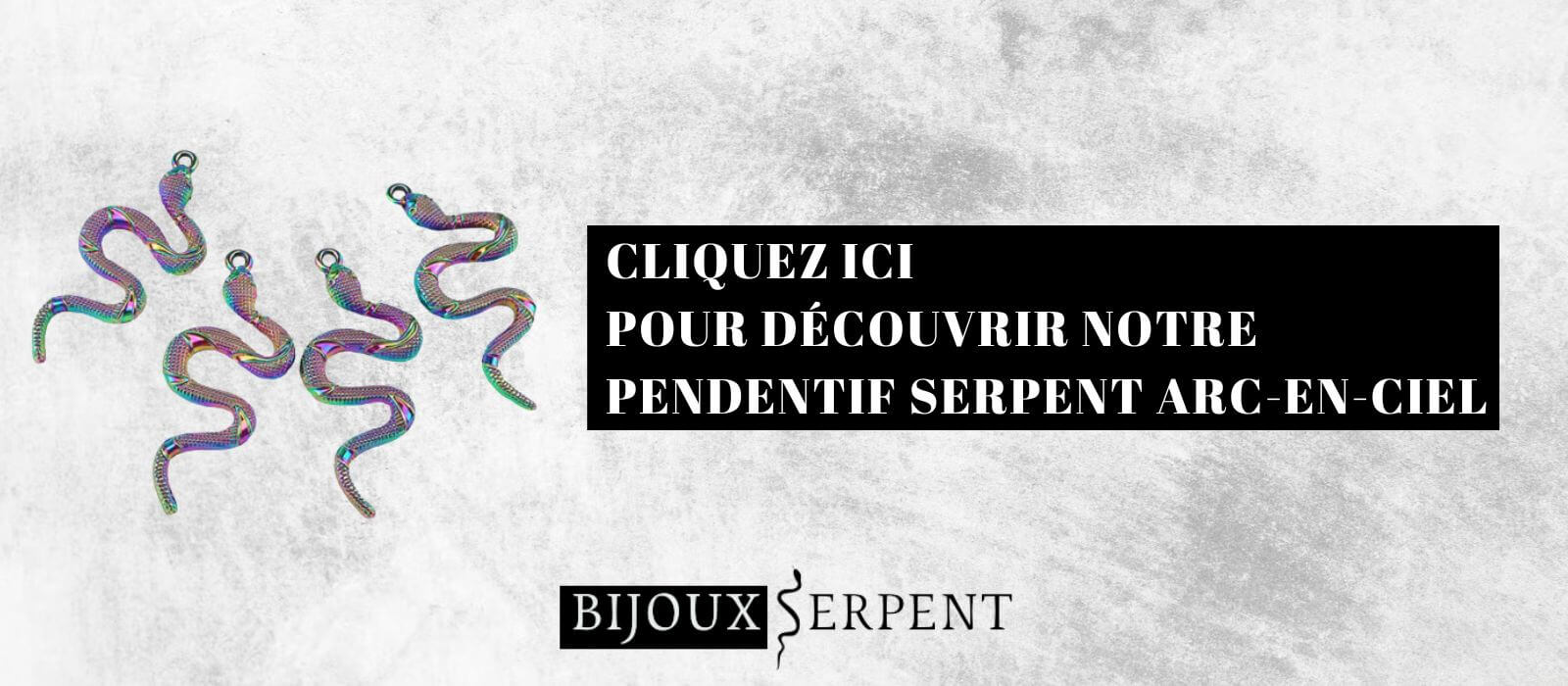 découvrir pendentif serpent arc en ciel