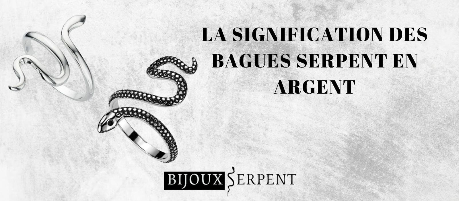 les significations bagues serpent argent